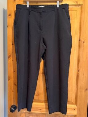 Abercrombie & Fitch Ankle Grazing Black Dress Pants 18/34S
